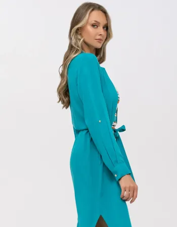 Елегантна риза рокля Turquoise Елегантна риза рокля Turquoise
