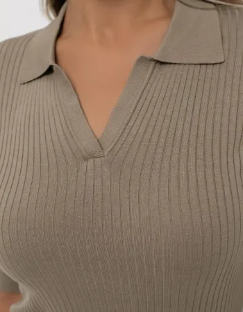 Блуза с коприна и вискоза Mellow Moments TAUPE Блуза с коприна и вискоза Mellow Moments TAUPE