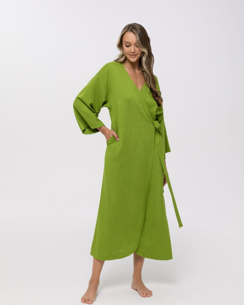 Ленено кимоно рокля Shiny Linen