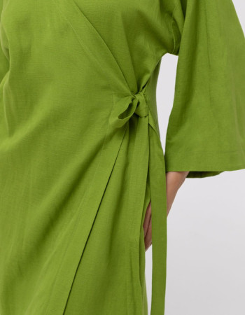 Ленено кимоно рокля Shiny Linen Ленено кимоно рокля Shiny Linen