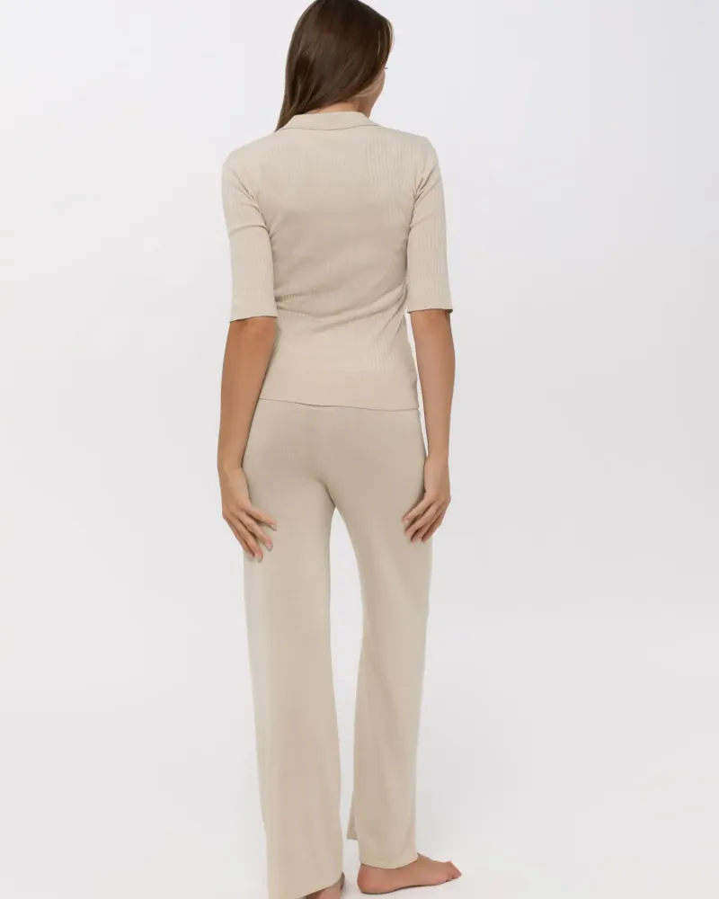 Панталон с коприна и вискоза Mellow Moments MOON MIST