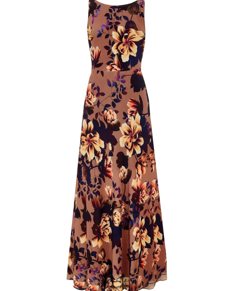 Лятна рокля с коприна Flower Mania