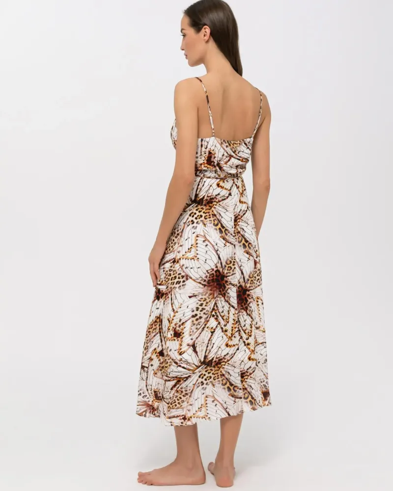 Лятна рокля тип „прегърни ме“ с коприна Stay Wild