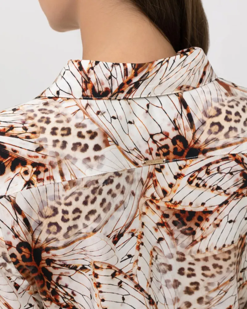 Лятна риза-рокля с копчета, джобове и колан Stay Wild