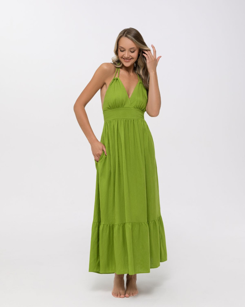 Ленена лятна рокля Shiny Linen