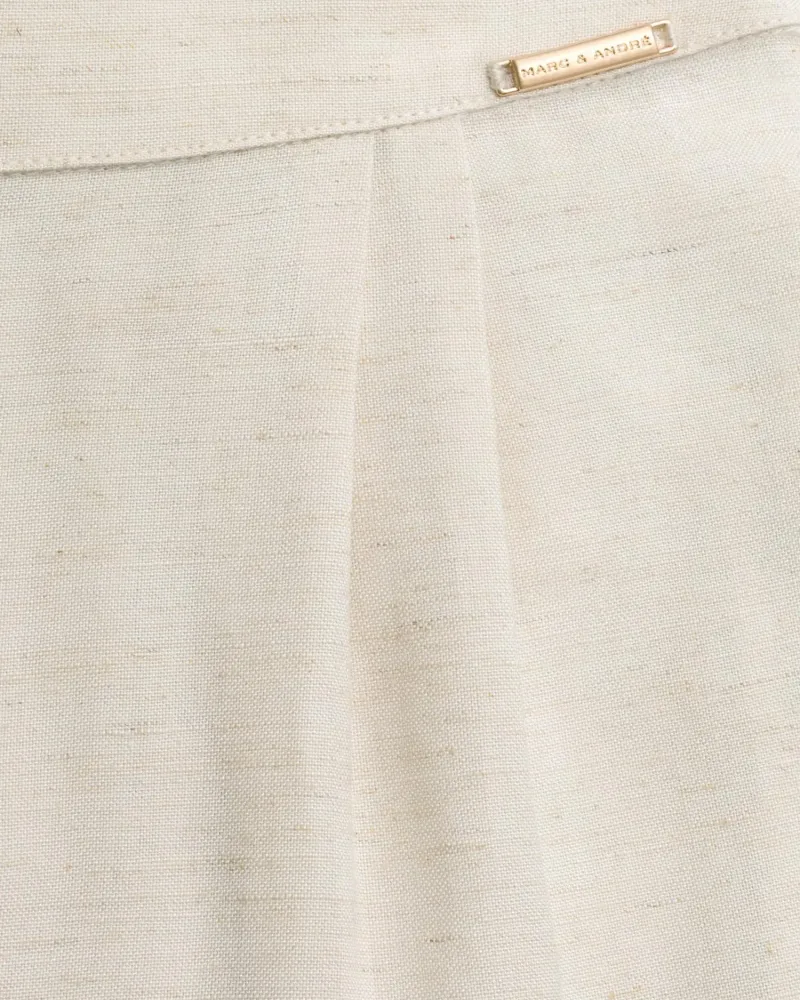 Елегантна ленена дълга рокля Shiny Linen