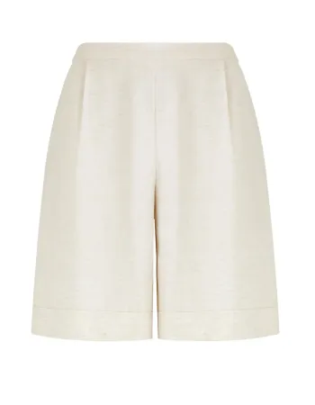 Къси ленени панталони Shiny Linen