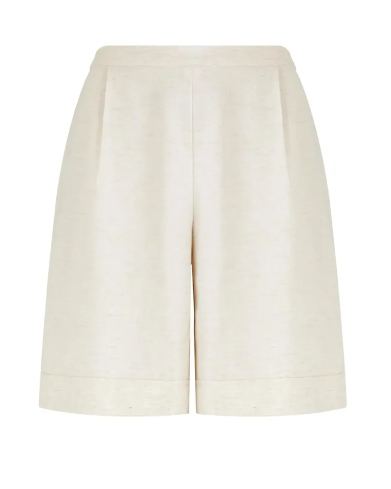 Къси ленени панталони Shiny Linen