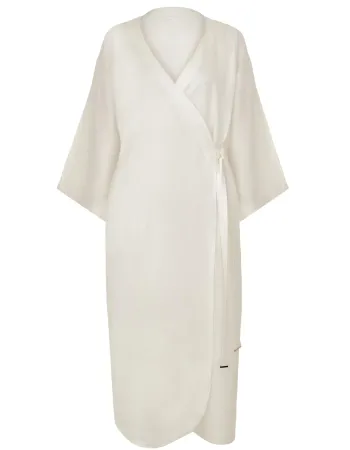 Дълго ленено кимоно Shiny Linen