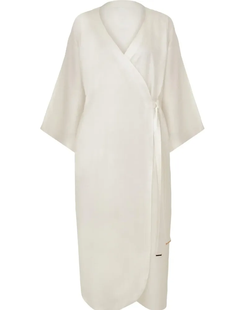 Дълго ленено кимоно Shiny Linen