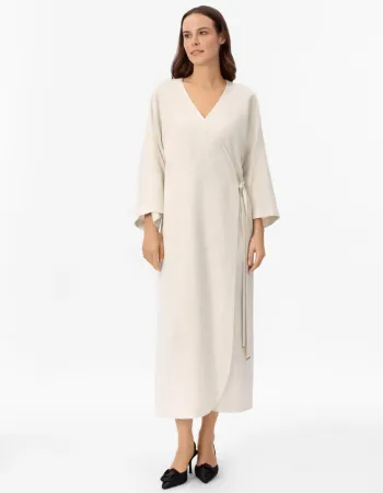 Дълго ленено кимоно Shiny Linen