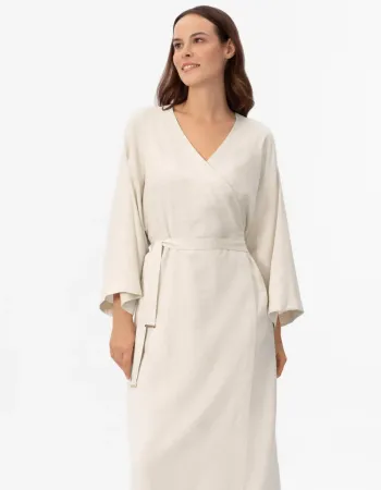 Дълго ленено кимоно Shiny Linen
