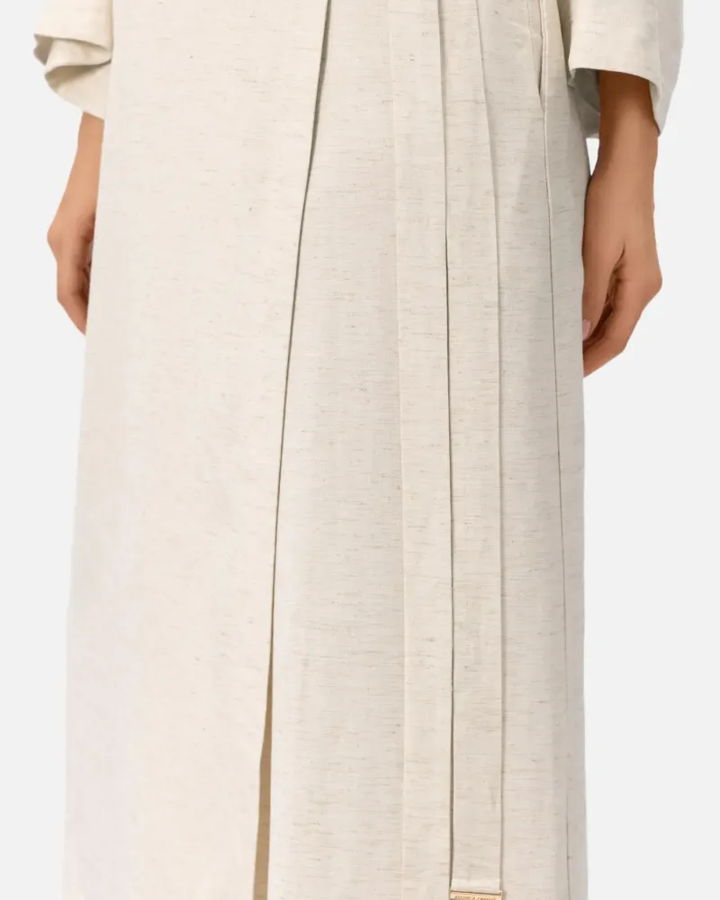 Дълго ленено кимоно Shiny Linen