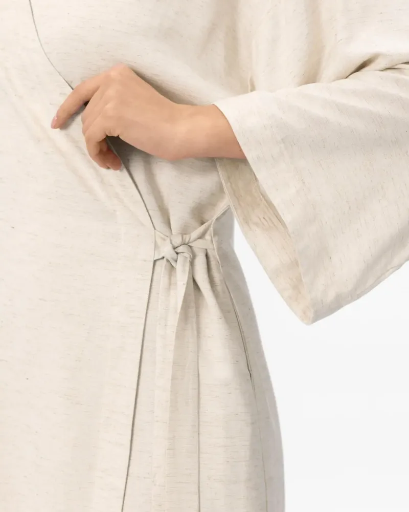 Дълго ленено кимоно Shiny Linen