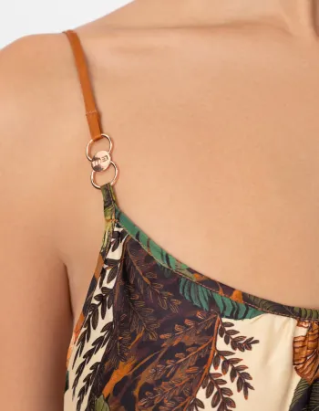 Лятна рокля с коприна ZEN GARDEN