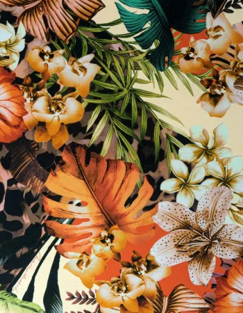 Лятна рокля с коприна ZEN GARDEN