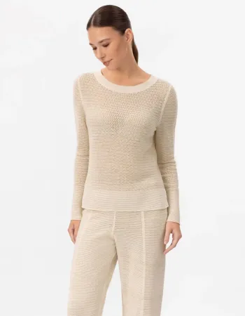 Блуза с дълъг ръкав от памук и коприна POETIC DREAMS