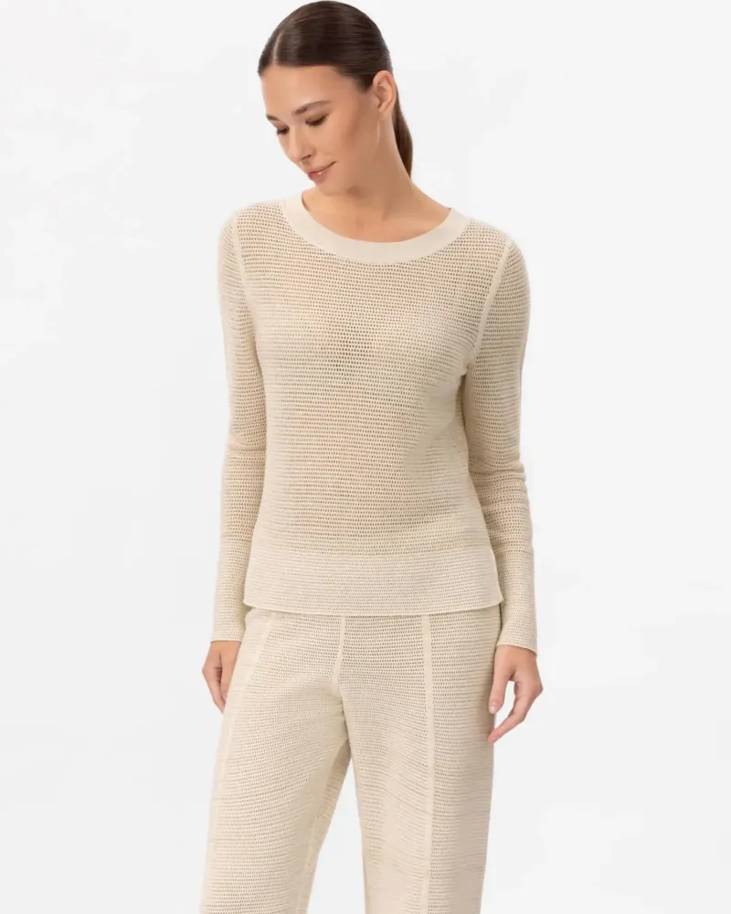 Блуза с дълъг ръкав от памук и коприна POETIC DREAMS