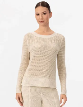 Блуза с дълъг ръкав от памук и коприна POETIC DREAMS