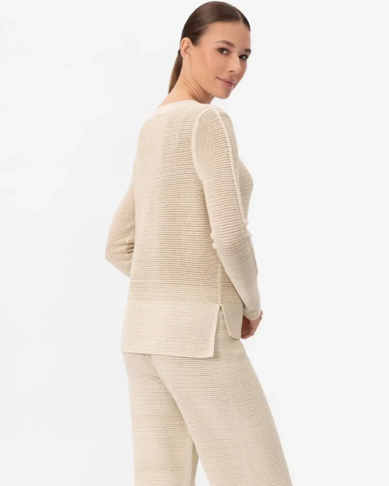 Блуза с дълъг ръкав от памук и коприна POETIC DREAMS