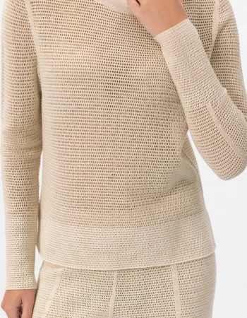 Блуза с дълъг ръкав от памук и коприна POETIC DREAMS