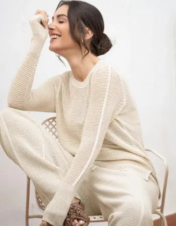 Панталон от памук и коприна POETIC DREAMS