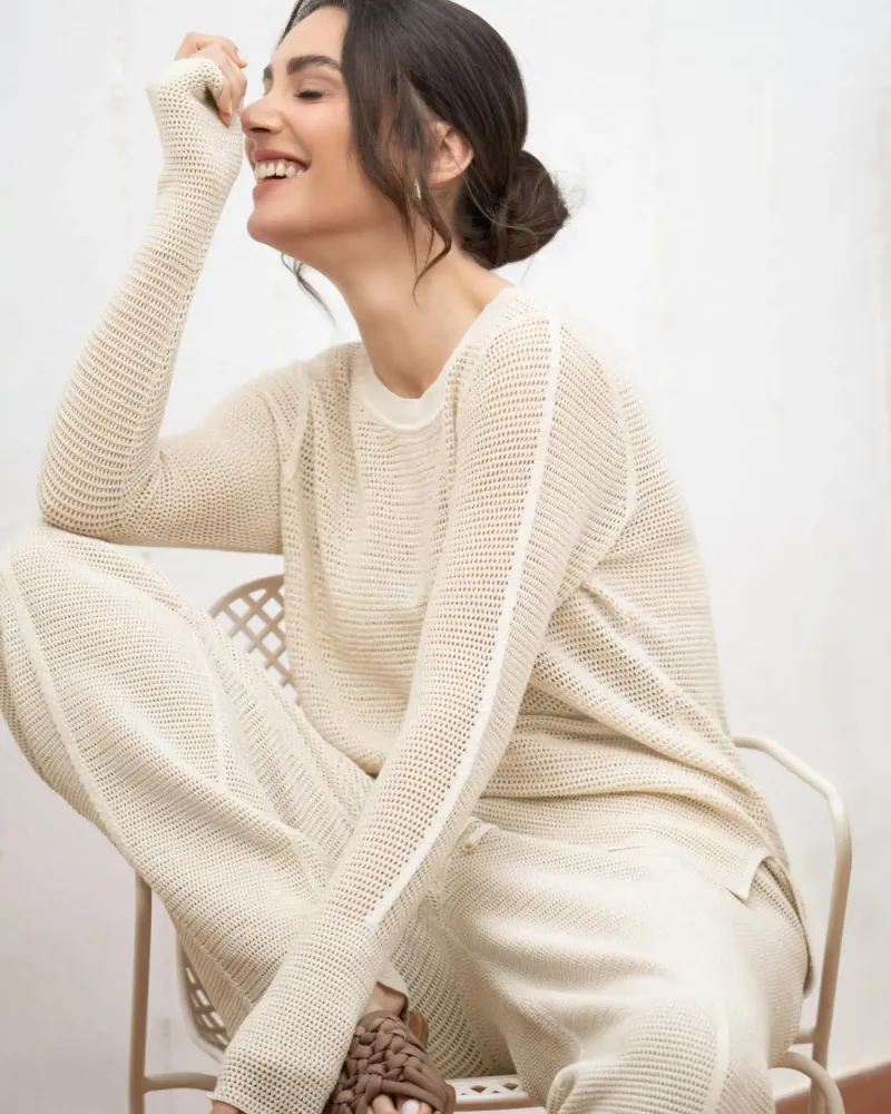 Панталон от памук и коприна POETIC DREAMS