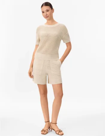 Къси панталони от памук и коприна POETIC DREAMS