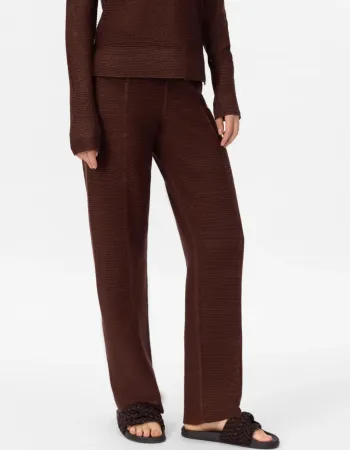 Панталон от памук и коприна в кафяво POETIC DREAMS