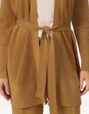 Жилетка от памук и коприна в жълто POETIC DREAMS