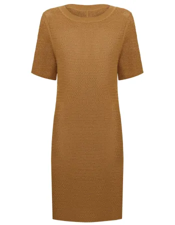 Рокля от памук и коприна в жълто POETIC DREAMS