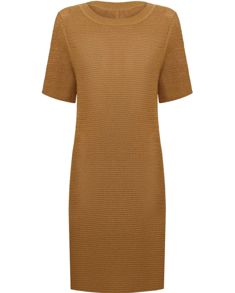 Рокля от памук и коприна в жълто POETIC DREAMS