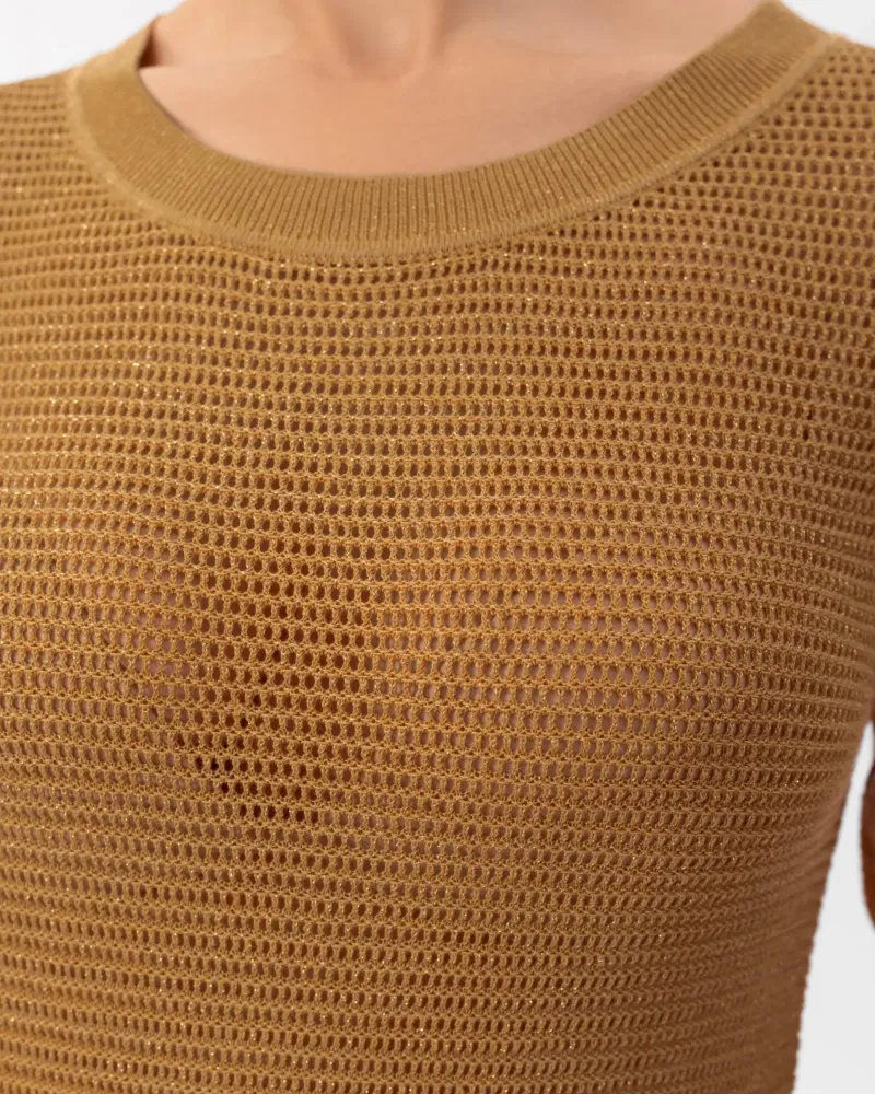 Рокля от памук и коприна в жълто POETIC DREAMS