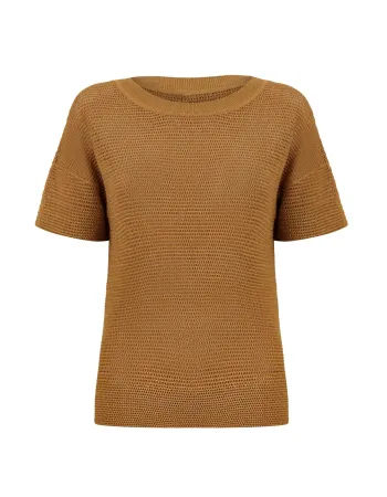 Блуза от памук и коприна в жълто POETIC DREAMS