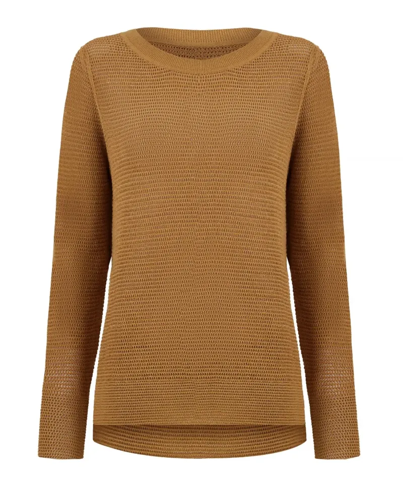 Блуза с дълъг ръкав от памук и коприна в жълто POETIC DREAMS