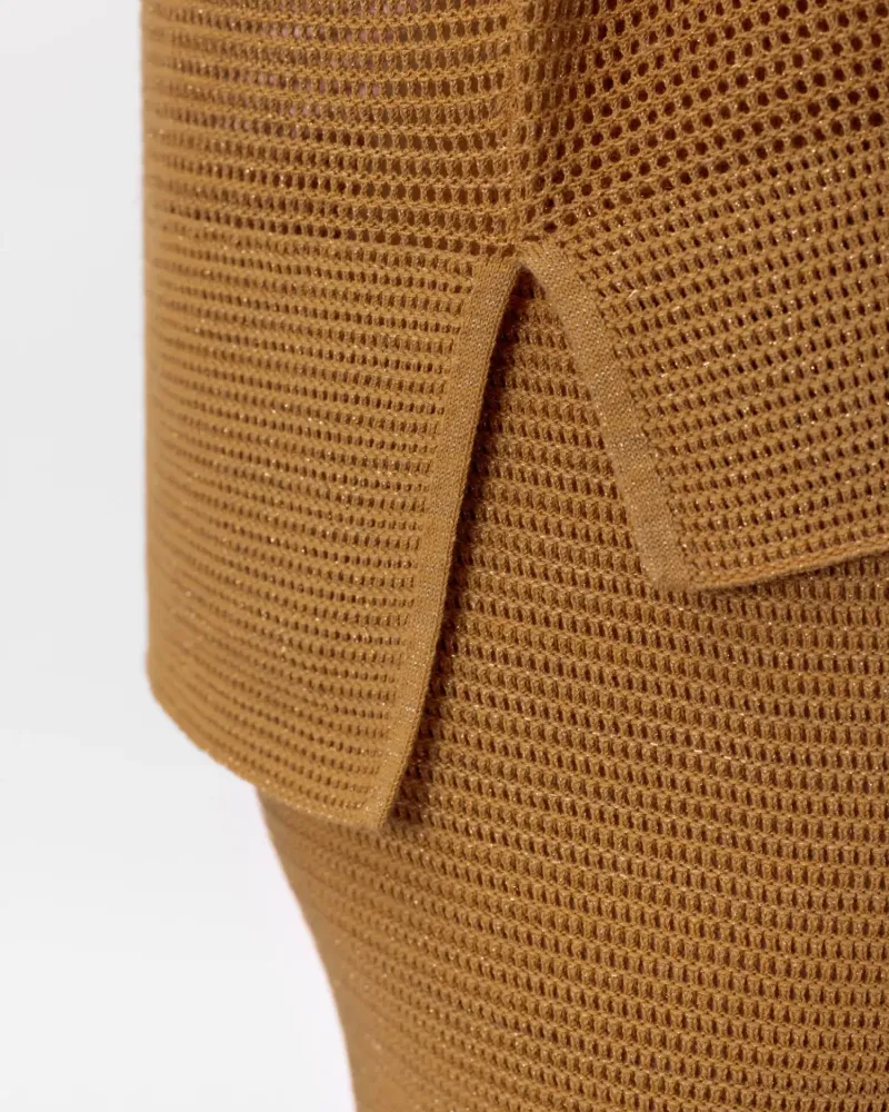 Блуза с дълъг ръкав от памук и коприна в жълто POETIC DREAMS