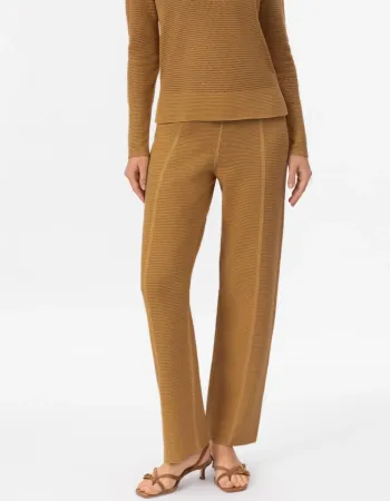 Панталон от памук и коприна в жълто POETIC DREAMS