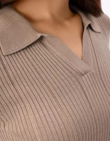 Блуза с къс ръкав от коприна и вискоза COSMIC WHISPER