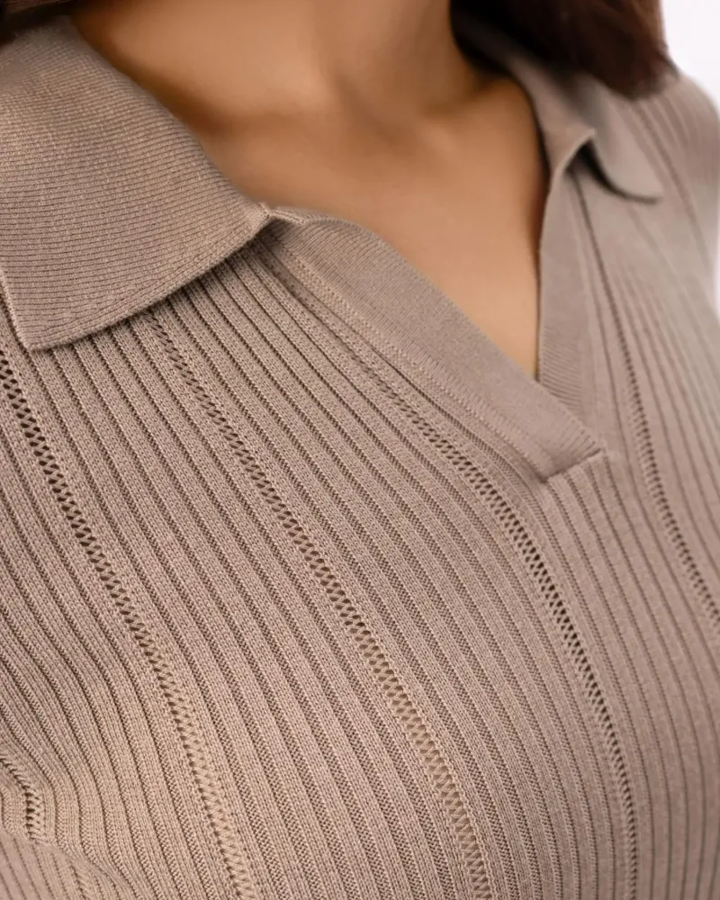 Блуза с къс ръкав от коприна и вискоза COSMIC WHISPER