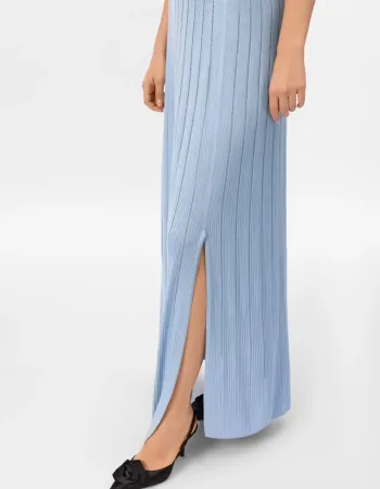 Пола от коприна и вискоза в светло синьо COSMIC WHISPER