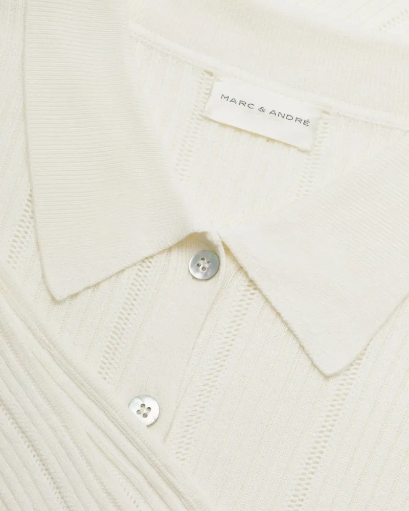 Жилетка от коприна и вискоза в бял цвят COSMIC WHISPER