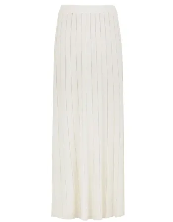 Пола от коприна и вискоза в бял цвят COSMIC WHISPER