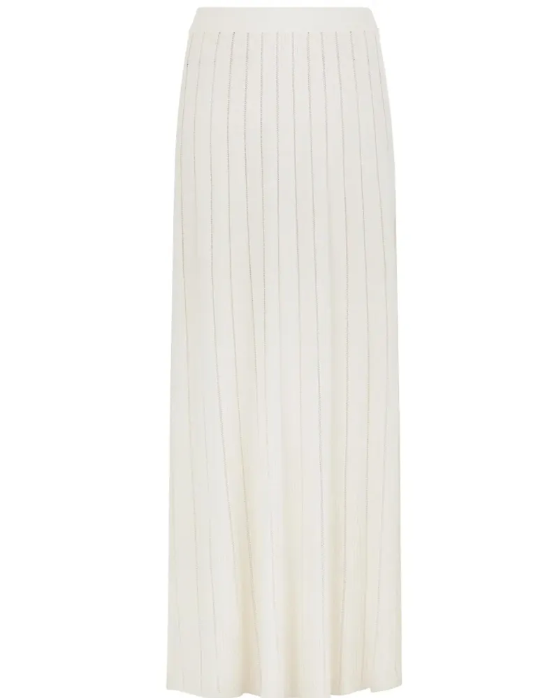 Пола от коприна и вискоза в бял цвят COSMIC WHISPER