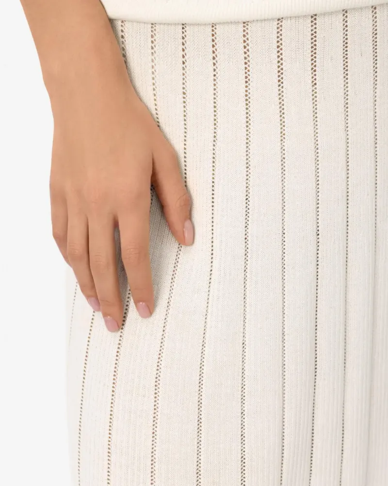 Пола от коприна и вискоза в бял цвят COSMIC WHISPER