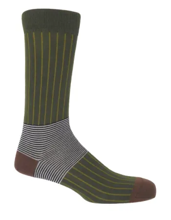 Мъжки чорапи OXFORD STRIPE Sage