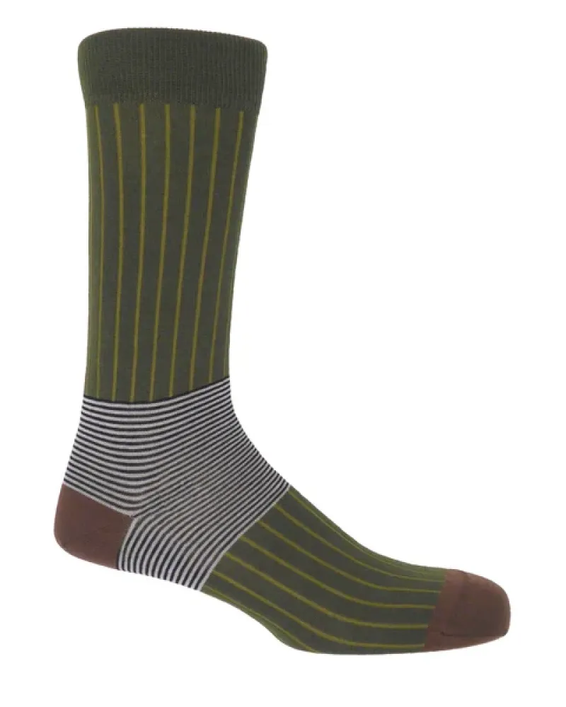 Мъжки чорапи OXFORD STRIPE Sage