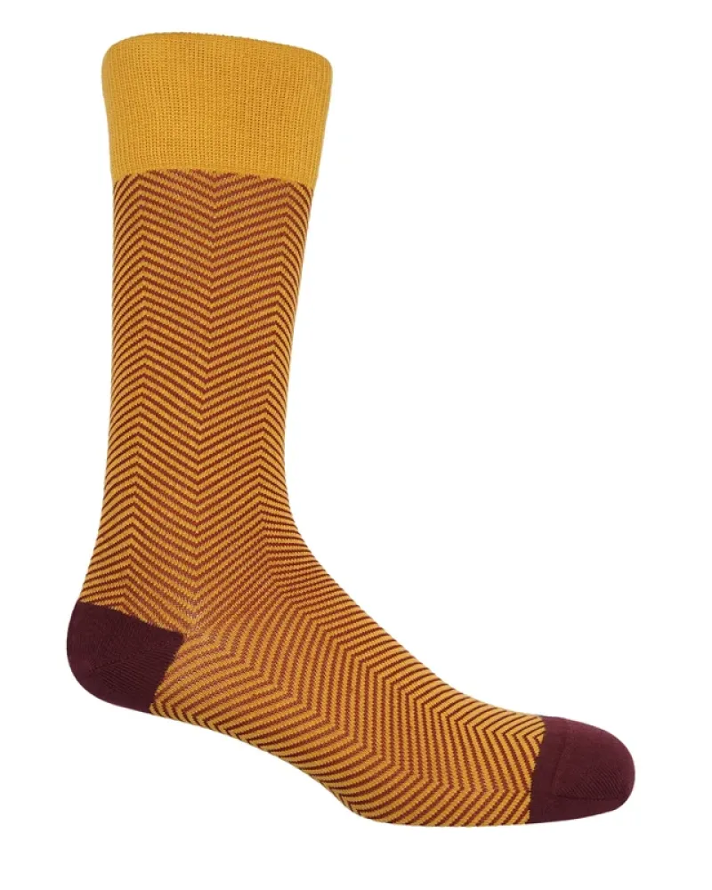Мъжки чорапи LUX TAYLOR Mustard