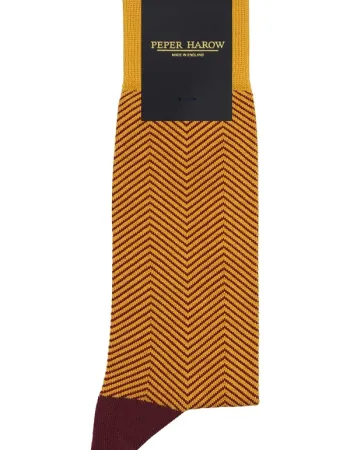 Мъжки чорапи LUX TAYLOR Mustard