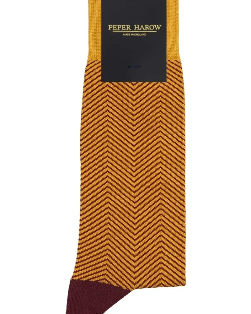 Мъжки чорапи LUX TAYLOR Mustard