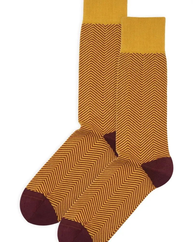 Мъжки чорапи LUX TAYLOR Mustard